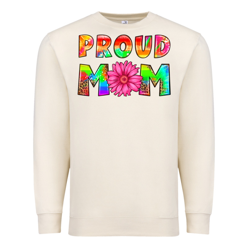 Proud Mom Premium Sweatshirt by HRA Design Shop | Teevron