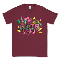 Burgundy hair stylist Classic Tee - texasbilliewilder