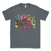 Charcoal Heather hair stylist Classic Tee - texasbilliewilder