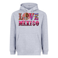Heather Grey love mexico Heavyweight Hoodie - CTS Tumbler Store