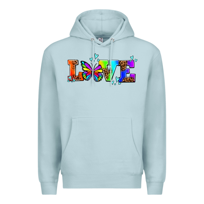 Pride Love Butterflies Premium Hoodie by AdoDesignShop | Teevron