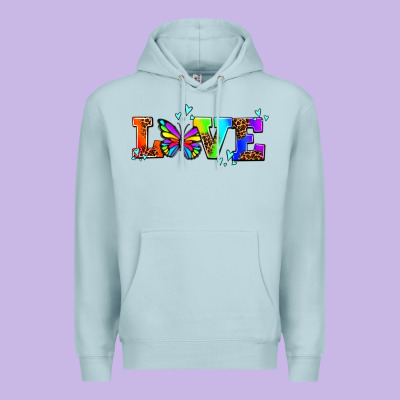 Pride Love Butterflies Premium Hoodie Designed By Adodesignshop