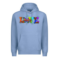 Colony Blue pride love butterflies Premium Hoodie - AdoDesignShop