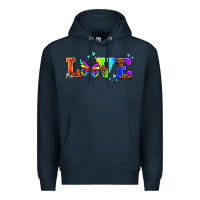 Navy pride love butterflies Premium Hoodie - AdoDesignShop