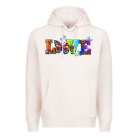 Pale Pink pride love butterflies Premium Hoodie - AdoDesignShop