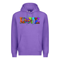 Purple pride love butterflies Premium Hoodie - AdoDesignShop