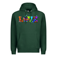 Sports Green pride love butterflies Premium Hoodie - AdoDesignShop