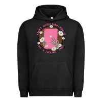 Pigment Black i don't watch prn i read it like a fucking lady Urban Hoodie - MaliasSmallBusiness