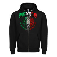 Black mexico coat of arms Zipper Hoodie - Zillion Design Studio