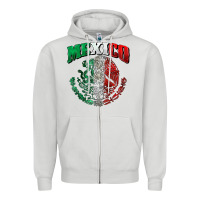 Dove Grey mexico coat of arms Zipper Hoodie - Zillion Design Studio