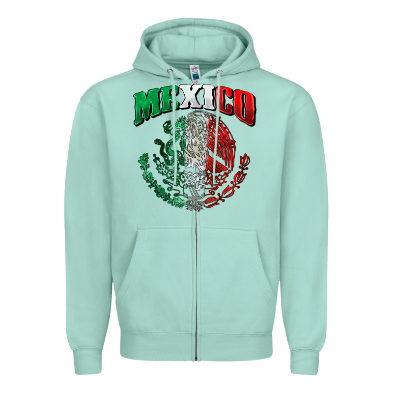 Mexico Coat Of Arms Zipper Hoodie by Zillion Design Studio | Teevron