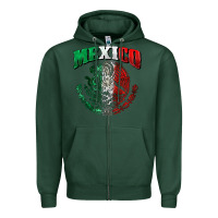 Sports Green mexico coat of arms Zipper Hoodie - Zillion Design Studio