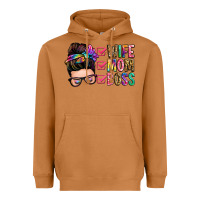 Meerkat wife mom boss messy bun Heavyweight Hoodie - Zillion Design Studio