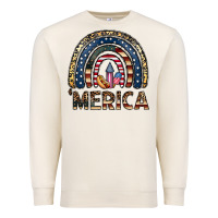 Sandshell merica rainbow Premium Sweatshirt - CowhideDigitalArt