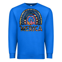 True Royal merica rainbow Premium Sweatshirt - CowhideDigitalArt