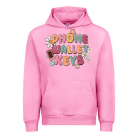 Fuchsia Pink phone wallet keys Urban Hoodie - MaliasSmallBusiness