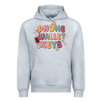 Heather Grey phone wallet keys Urban Hoodie - MaliasSmallBusiness