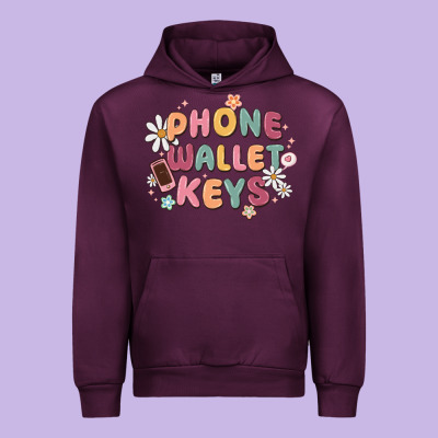 Phone Wallet Keys Urban Hoodie Designed By Maliassmallbusiness