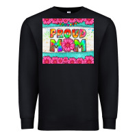Black proud mom Premium Sweatshirt - HRA Design Shop