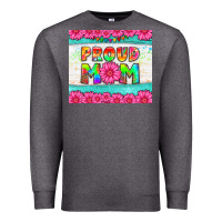 Charcoal Heather proud mom Premium Sweatshirt - HRA Design Shop