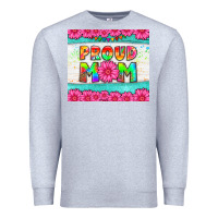Heather Grey proud mom Premium Sweatshirt - HRA Design Shop