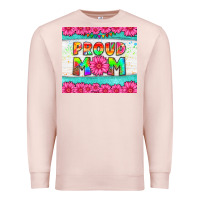 Pale Pink proud mom Premium Sweatshirt - HRA Design Shop
