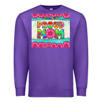 Purple proud mom Premium Sweatshirt - HRA Design Shop
