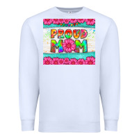White proud mom Premium Sweatshirt - HRA Design Shop