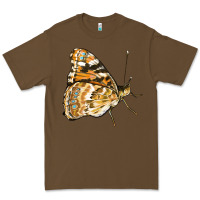 Cacao Painted Lady Butterfly Premium Tee - LillyAllenDesigns