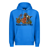 True Royal Western Peace Love T-Rex Premium Hoodie - LillyAllenDesigns