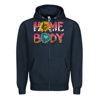 Navy homebody Zipper Hoodie - texasbilliewilder