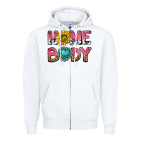 White homebody Zipper Hoodie - texasbilliewilder