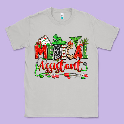 Christmas Medical Assistant Classic Tee Designed By Zillion Design Studio