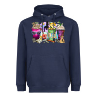 Navy boss babe coffee cups Heavyweight Hoodie - Zillion Design Studio