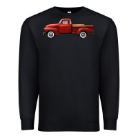 Black western red truck right side view Premium Sweatshirt - FaDigitalArtStudio