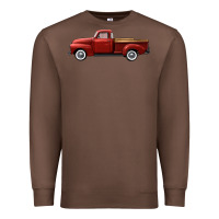Chestnut western red truck right side view Premium Sweatshirt - FaDigitalArtStudio