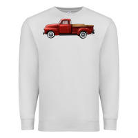 Dove Grey western red truck right side view Premium Sweatshirt - FaDigitalArtStudio
