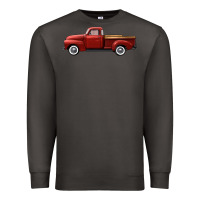 Smoke western red truck right side view Premium Sweatshirt - FaDigitalArtStudio