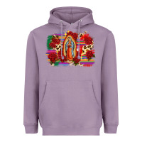 Lavender Our Lady of Guadalupe Heavyweight Hoodie - CTS Tumbler Store
