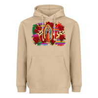 Mushroom Our Lady of Guadalupe Heavyweight Hoodie - CTS Tumbler Store