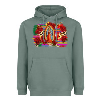 Sage Our Lady of Guadalupe Heavyweight Hoodie - CTS Tumbler Store