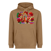Toasted Coconut Our Lady of Guadalupe Heavyweight Hoodie - CTS Tumbler Store