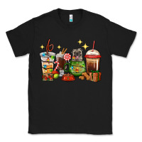 Black Christmas coffee cups with Pug Classic Tee - RanaPortraitStore