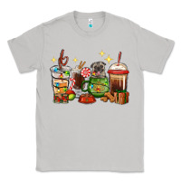 Moon Dust Christmas coffee cups with Pug Classic Tee - RanaPortraitStore