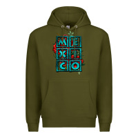 Army Green mexico with roses Premium Hoodie - Jasminsmagicworld