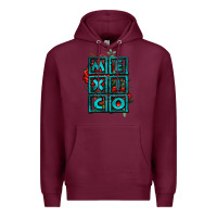 Burgundy mexico with roses Premium Hoodie - Jasminsmagicworld