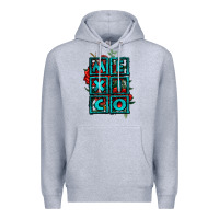 Heather Grey mexico with roses Premium Hoodie - Jasminsmagicworld