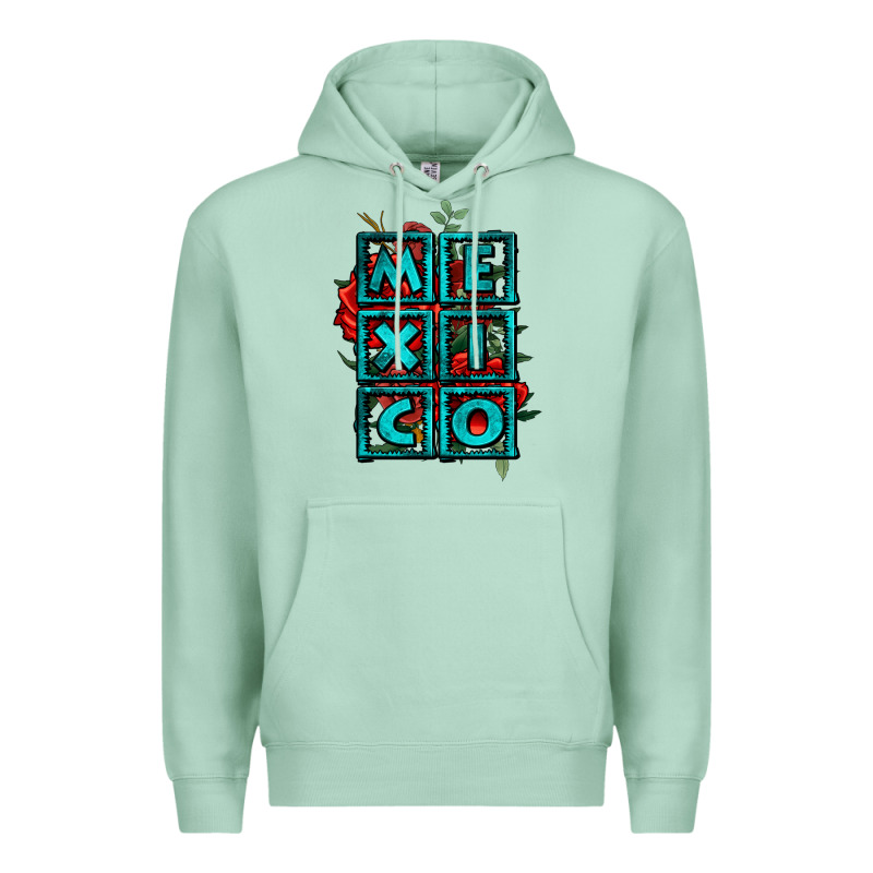 Mexico With Roses Premium Hoodie by Jasminsmagicworld | Teevron