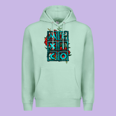 Mexico With Roses Premium Hoodie Designed By Jasminsmagicworld