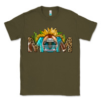 Army Green football mom Classic Tee - BundleAndBundleShop